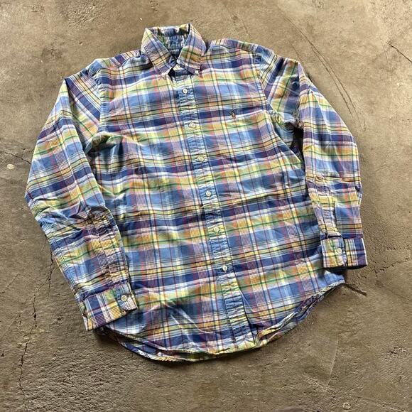 Y2K Multicolored Plaid Ralph Lauren Longsleeve Button Down Shirt - Picture 5 of 8